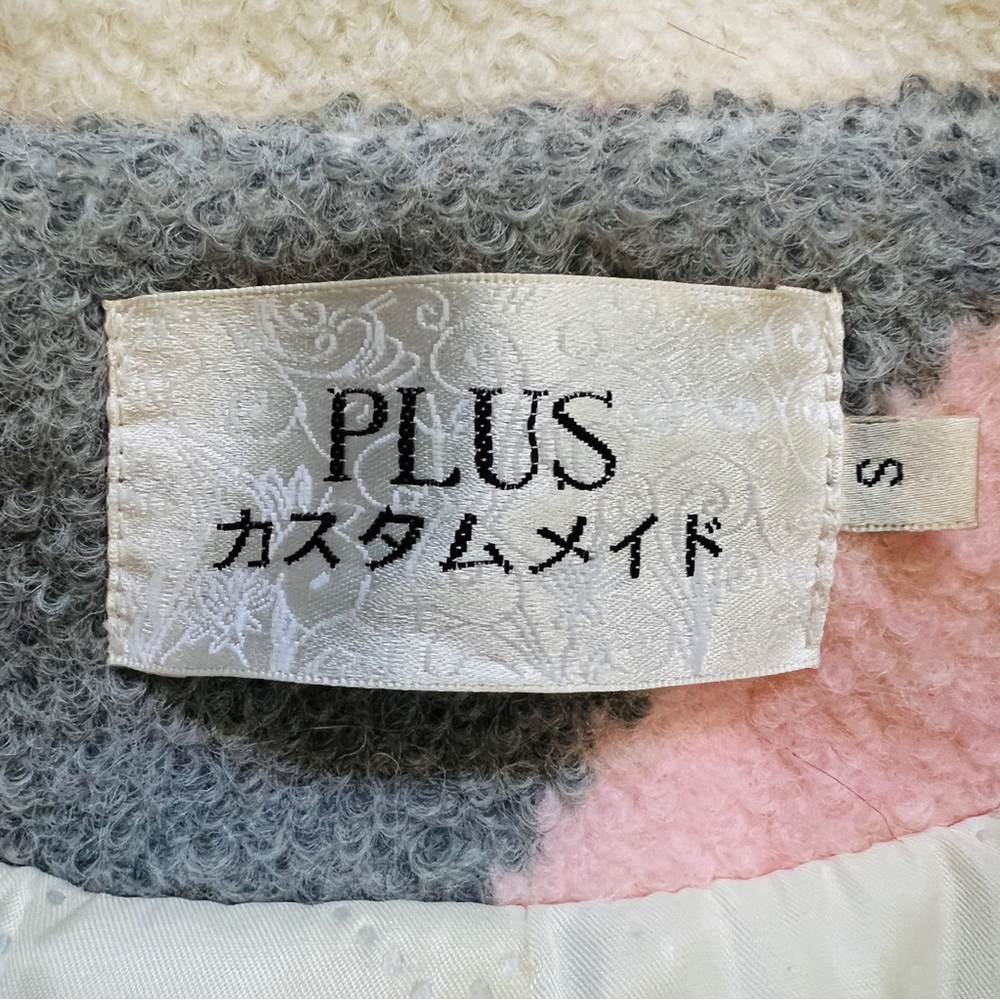 Plus Heavy Winter Coat Geometric Pattern Windowpa… - image 5